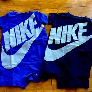 Bundle! 2 baby romper Nike brand. Both are 9 months